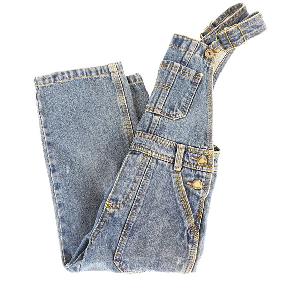 Genuine Kids Osh Kosh Pants Overalls SIZE 4T Blue Denim Jean Boys Girls Unisex - Picture 7 of 8